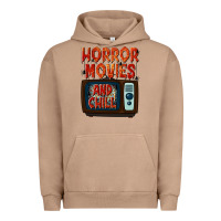 Pigment Burro Horror Movies and Chill Urban Hoodie - texasbilliewilder