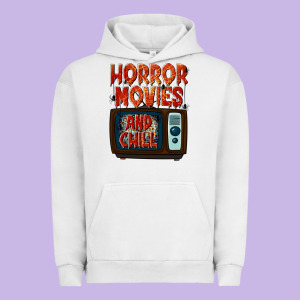 Horror Movies And Chill Urban Hoodie Designed By Texasbilliewilder
