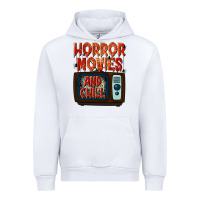White Horror Movies and Chill Urban Hoodie - texasbilliewilder