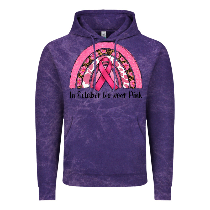 In October We Wear Pink Vintage Hoodie by RanaPortraitStore | Teevron