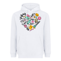 White vanilla eggs sugar cocoa and kitchen heart Heavyweight Hoodie - MaliasSmallBusiness