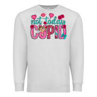 Dove Grey not today cupid Premium Sweatshirt - NancyCooperArtShop