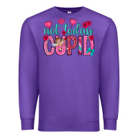 Purple not today cupid Premium Sweatshirt - NancyCooperArtShop