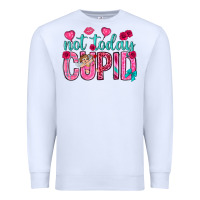 White not today cupid Premium Sweatshirt - NancyCooperArtShop