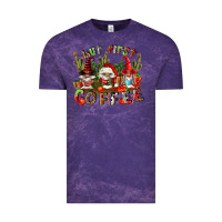 Cloud Purple but first coffee Vintage Tee - FaDigitalArtStudio