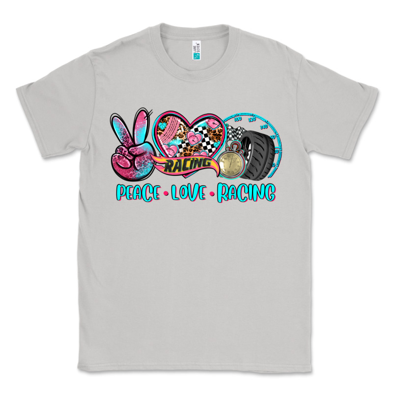Peace Love Racing Classic Tee by AdoDesignShop | Teevron