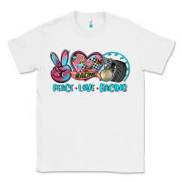 White peace love racing Classic Tee - AdoDesignShop