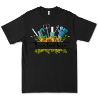 Black customize nail tools with sunflower preview Premium Tee - BarkalooDesign