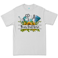 Dove Grey customize nail tools with sunflower preview Premium Tee - BarkalooDesign