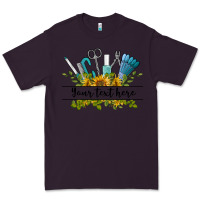 Plum customize nail tools with sunflower preview Premium Tee - BarkalooDesign