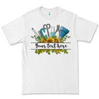 White customize nail tools with sunflower preview Premium Tee - BarkalooDesign