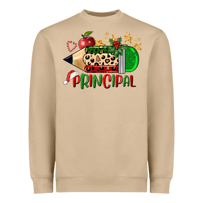 Christmas Principal Pencil Heavyweight Sweatshirt by FaDigitalArtStudio | Teevron