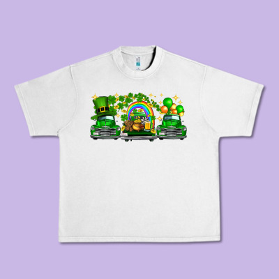 St Patricks Trucks Urban Heavy Tee Designed By Fadigitalartstudio