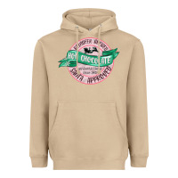 Mushroom reindeer brewed santa approved pink Heavyweight Hoodie - MaliasSmallBusiness