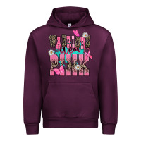 Mauve Wine warriors wear pink Urban Hoodie - NancyCooperArtShop