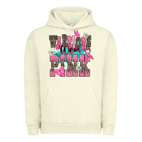 Pigment Pistachio warriors wear pink Urban Hoodie - NancyCooperArtShop