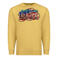 Antique Gold American babe Premium Sweatshirt - NancyCooperArtShop