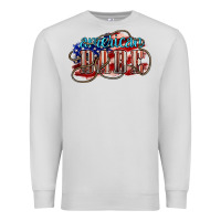 Dove Grey American babe Premium Sweatshirt - NancyCooperArtShop