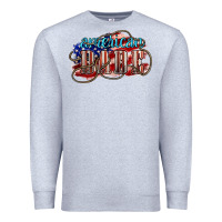 Heather Grey American babe Premium Sweatshirt - NancyCooperArtShop
