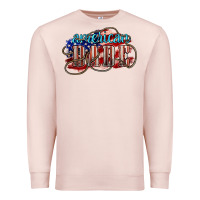 Pale Pink American babe Premium Sweatshirt - NancyCooperArtShop