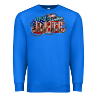 True Royal American babe Premium Sweatshirt - NancyCooperArtShop
