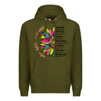 Army Green you are inspiration Premium Hoodie - Artiststas