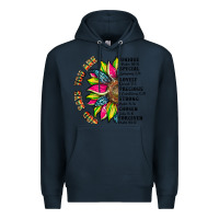 Navy you are inspiration Premium Hoodie - Artiststas