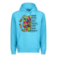 Ocean Blue you are inspiration Premium Hoodie - Artiststas