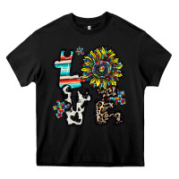 Black love autism Heavy Core Tee - CowhideDigitalArt