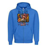 True Royal let's get lit 4th of july cow Zipper Hoodie - LillyAllenDesigns