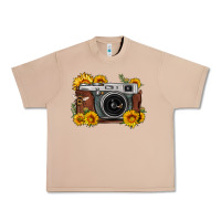 Burro sunflower bee vintage camera Urban Heavy Tee - FaDigitalArtStudio