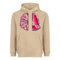 Mushroom custom name cheerleader with megaphone Heavyweight Hoodie - MaliasSmallBusiness
