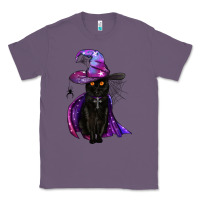 Lavender black witch cat Classic Tee - BundleAndBundleShop
