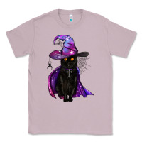 Lilac black witch cat Classic Tee - BundleAndBundleShop