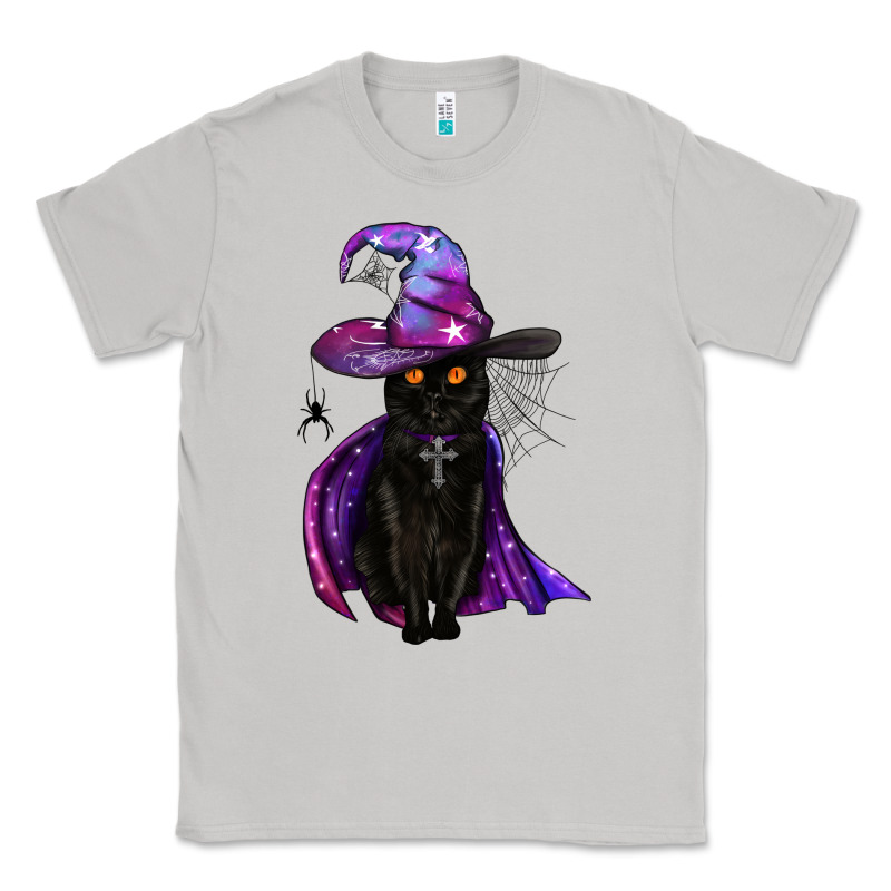 Black Witch Cat Classic Tee by BundleAndBundleShop | Teevron