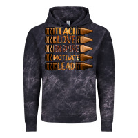 Cloud Black teach love inspire motivate lead Vintage Hoodie - Zillion Design Studio