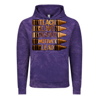 Cloud Purple teach love inspire motivate lead Vintage Hoodie - Zillion Design Studio