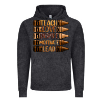 Vintage Black teach love inspire motivate lead Vintage Hoodie - Zillion Design Studio