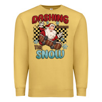 Antique Gold dashing through the snow Premium Sweatshirt - MaliasSmallBusiness