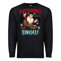 Black dashing through the snow Premium Sweatshirt - MaliasSmallBusiness