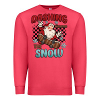 Cardinal dashing through the snow Premium Sweatshirt - MaliasSmallBusiness