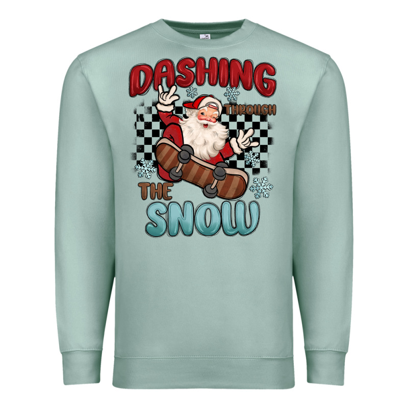 Dashing Through The Snow Premium Sweatshirt by MaliasSmallBusiness | Teevron