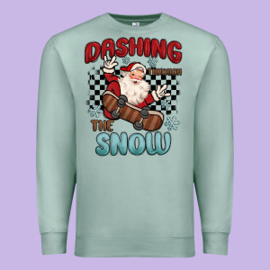 Dashing Through The Snow Premium Sweatshirt Designed By Maliassmallbusiness
