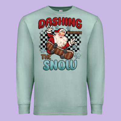 Dashing Through The Snow Premium Sweatshirt Designed By Maliassmallbusiness