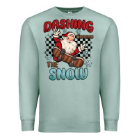 Seafoam dashing through the snow Premium Sweatshirt - MaliasSmallBusiness
