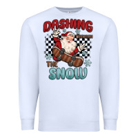 White dashing through the snow Premium Sweatshirt - MaliasSmallBusiness