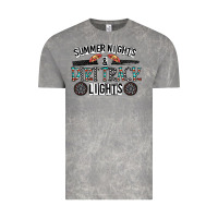 Cloud Rock summer night & dirt track lights Vintage Tee - CowhideDigitalArt