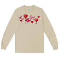 Mushroom love and  love balloons Long Sleeve Tee - AdoDesignShop