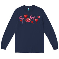 Navy love and  love balloons Long Sleeve Tee - AdoDesignShop