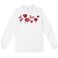 White love and  love balloons Long Sleeve Tee - AdoDesignShop